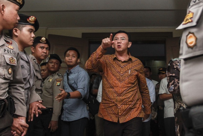 Gubernur DKI Jakarta nonaktif Basuki Tjahaja Purnama (Ahok)
