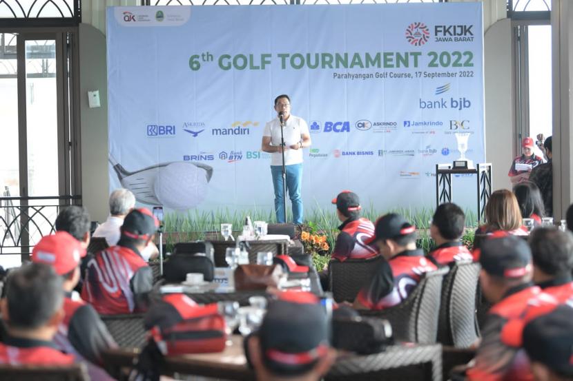 Gubernur Jabar Ridwan Kamil dukung berbagai event olah raga salah satunya turnamen golf.