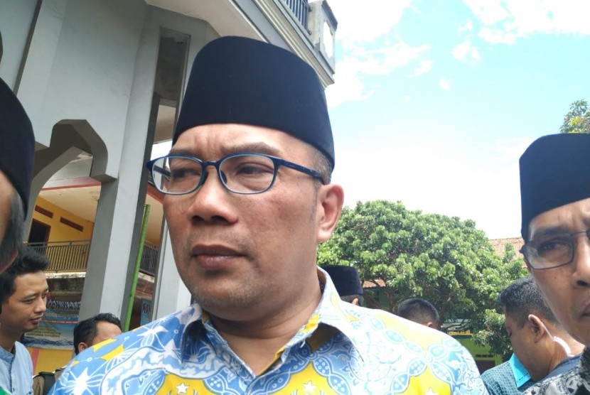 Gubernur Jabar Ridwan Kamil, saat mengunjungi Pesantren Nur Assa