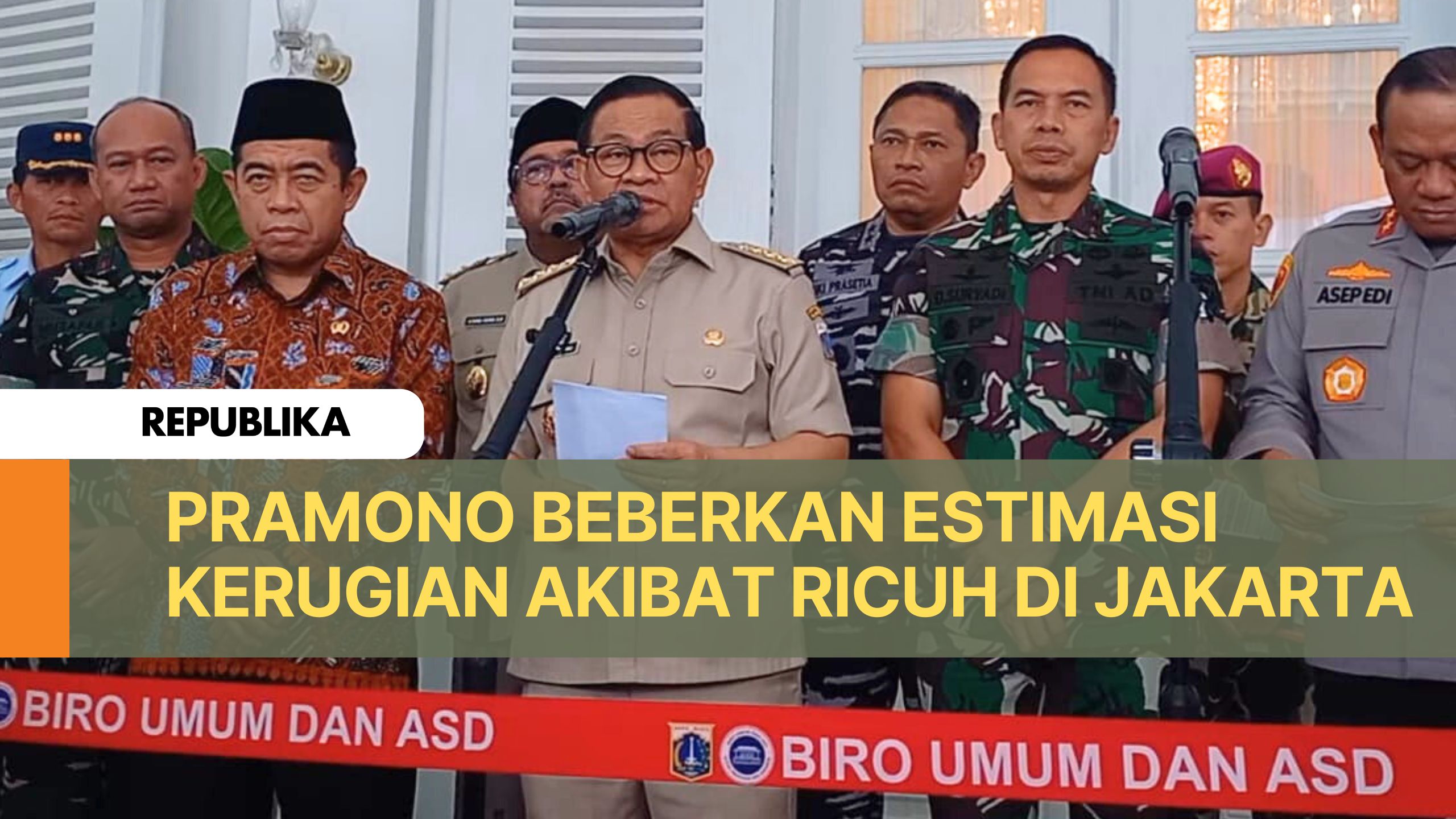 Pramono Beberkan Estimasi Kerugian Akibat Kericuhan di Jakarta