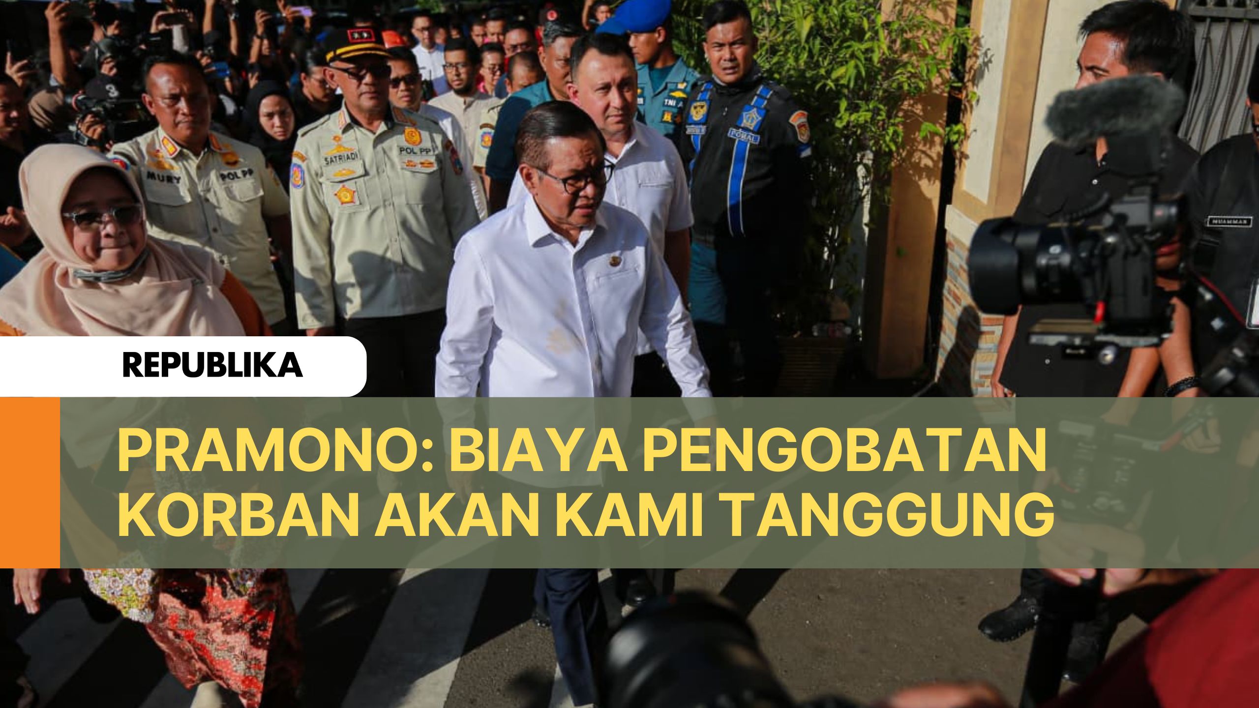 Pramono: Pemprov Bakal Tanggung Seluruh Biaya Pengobatan Korban Ledakan