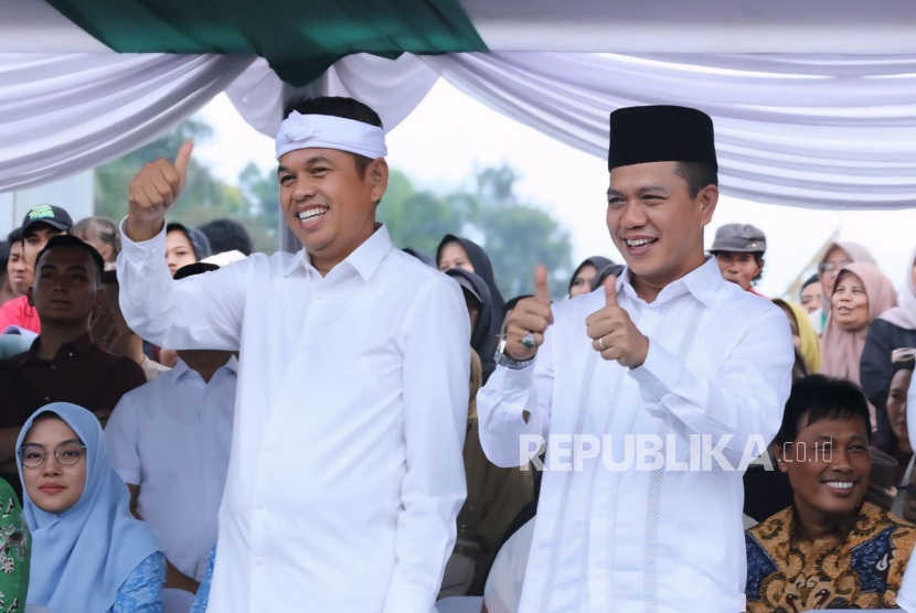 Gubernur Jawa Barat Dedi Mulyadi dan Bupati Bandung Dadang Supriatna menghadiri pembukaan MTQH ke-39, Ahad (15/6/2025) malam. 