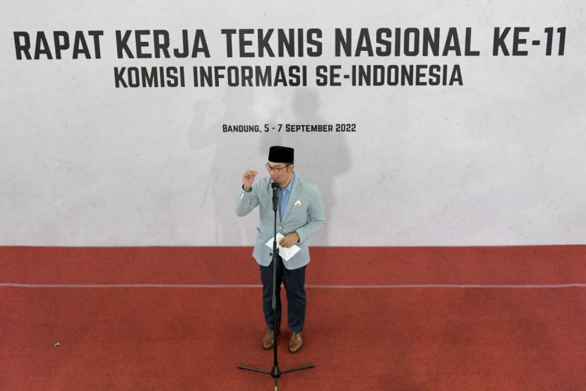 Gubernur Jawa Barat Ridwan Kamil mengajak Komisi Informasi se-Indonesia berinovasi untuk demokrasi Pancasila yang dianut masyarakat Indonesia.