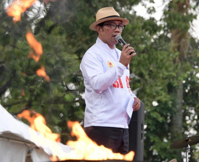 Gubernur Jawa Barat Ridwan Kamil. Pengamat sebut Ridwan Kamil bisa jadikan Jabar sebagai lumbung suara dan menggerus suara partai lain.