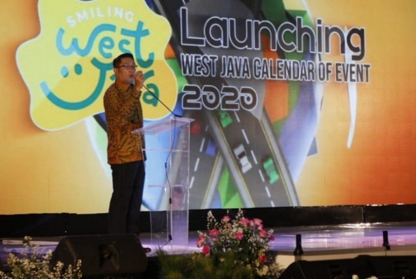 Gubernur Jawa Barat Ridwan Kamil. Pemerintah Jawa Barat melalui Dinas Pariwisata dan Kebudayaan secara rutin menggelar West Java Calendar 2020. 