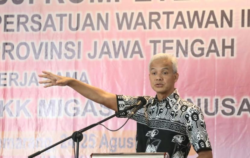 Gubernur Jawa Tengah, Ganjar Pranowo menjadi bakal capres paling favorit berdasarkan survei SSC. (ilustrasi)