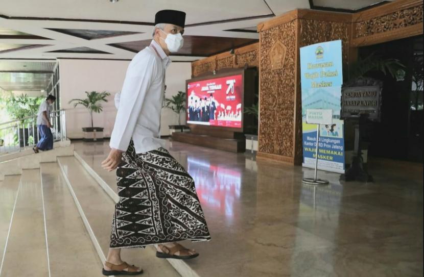 Gubernur Jawa Tengah, Ganjar Pranowo. Survei Charta Politika menunjukkan Ganjar Pranowo di enam wilayah Indonesia jika Pilpres 2024 digelar.