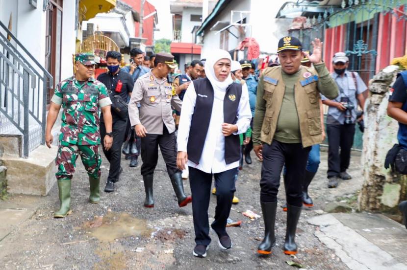 Gubernur Jawa Timur Khofifah Indar Parawansa. Analis politik menyebut peluang Khofifah untuk maju di Pilpres 2024 sangat besar.