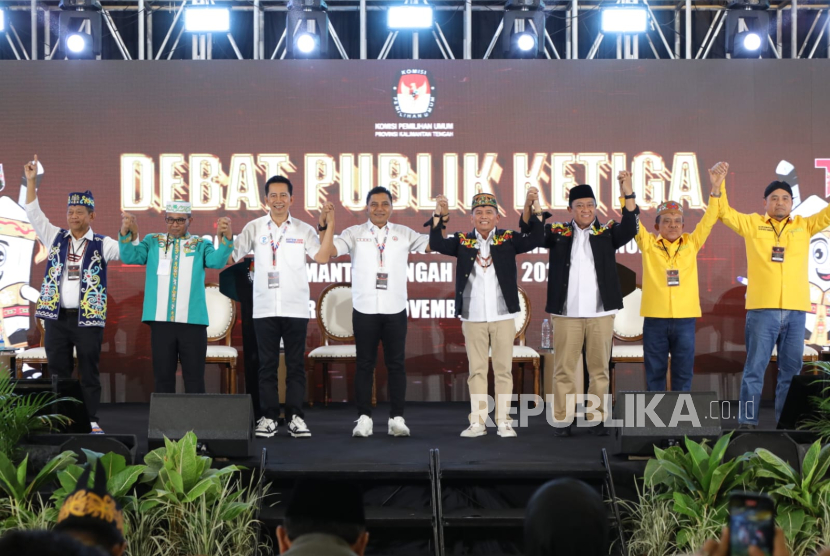 Gubernur Kalteng Sugianto Sabran hadir menyaksikan secara langsung Debat Publik Ketiga Pasangan Calon (Paslon) Gubernur dan Wakil Gubernur Kalteng Tahun 2024