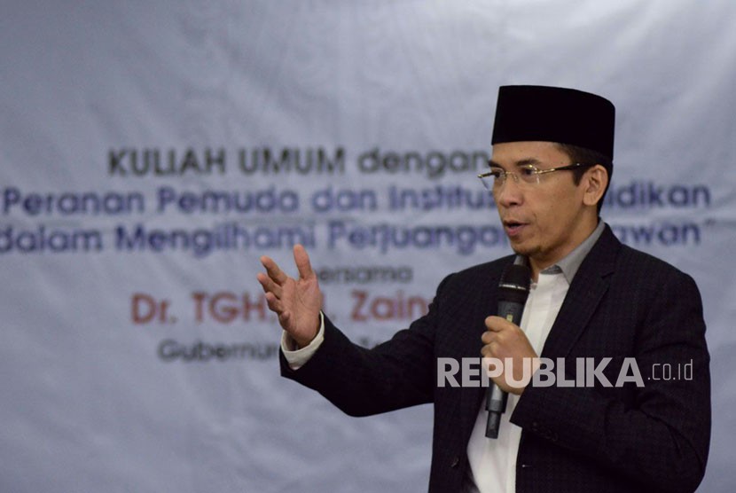 Gubernur Nusa Tenggara Barat (NTB) Tuan Guru Haji (TGH) Muhammad Zainul Majdi.