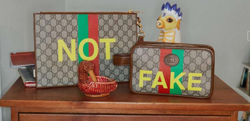 Gucci luncurkan koleksi Fake Not yang menyindir produk imitasi.