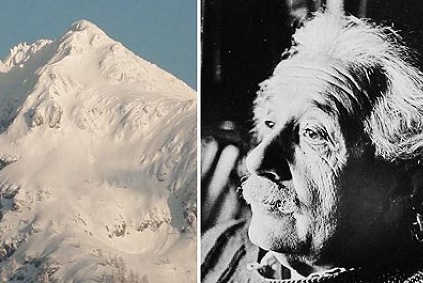 Gunung Alpen berwajah Albert Einstein.