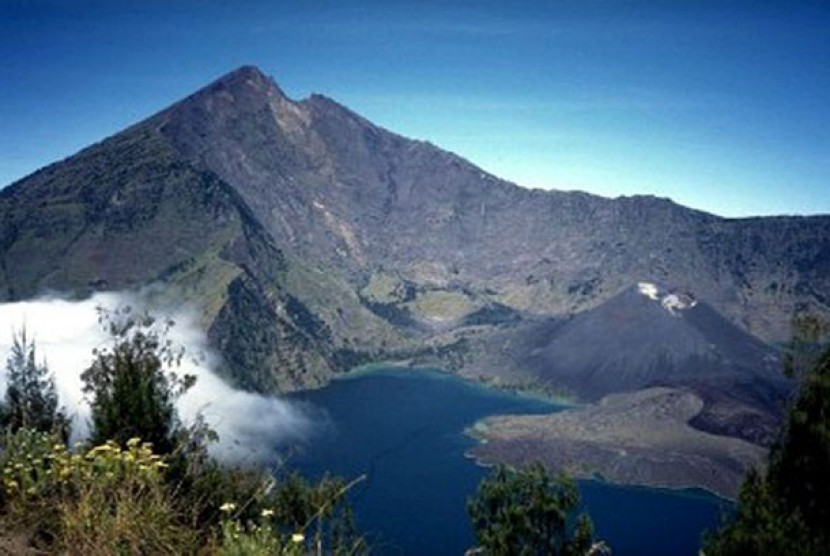 Gunung Rinjani di Pulau Lombok, NTB