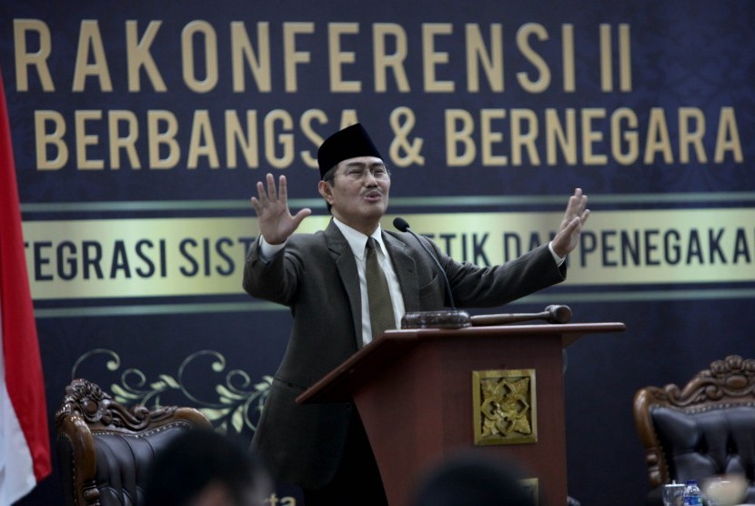 Guru Besar Hukum Tata Negara Universitas Indonesia (UI) sekaligus mantan Ketua Mahkamah Konstitusi (MK) Jimly Asshidiqie.