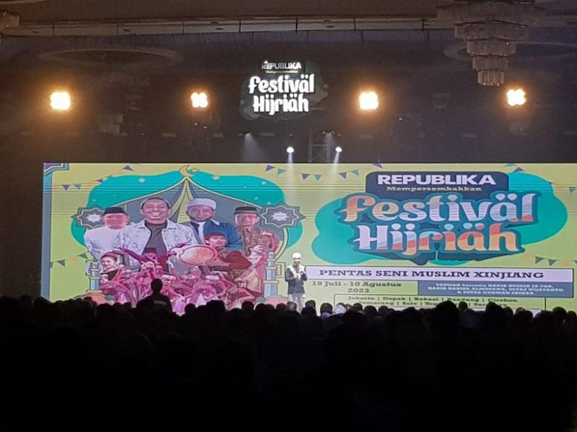 Habib Husein Jafar di acara Festival Hijrah Republika di Bandung.