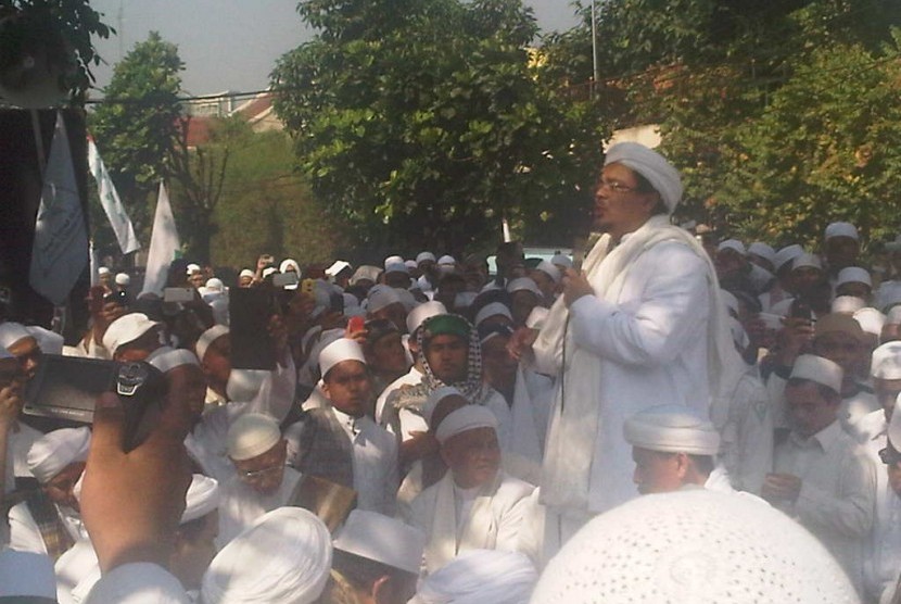 Habib Rizieq saat ceramah di markas FPI di Petamburan, Jakarta