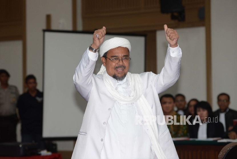 Police have named Habib Muhammad Rizieq Shihab (HRS) as a suspect in the case of alleged steamy conversation with Firza Husein on Monday.