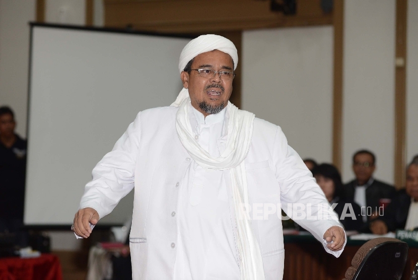 Imam Besar Front Pembela Islam (FPI) Habib Rizieq Syihab.