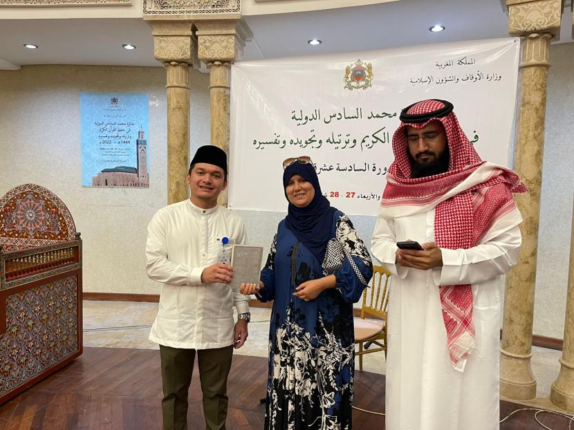 Hafiz asal Medan, Sumatera Utara, Farhan Muhammadi menyabet Juara 1 Cabang Hafalan 5 Juz dan Tilawah pada MTQ Internasional di Maroko.