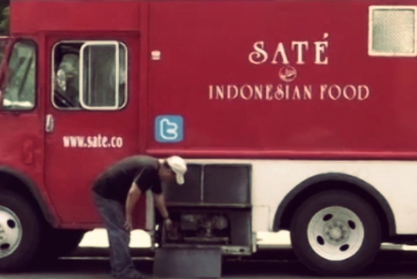 Halal food trucks di Amerika.