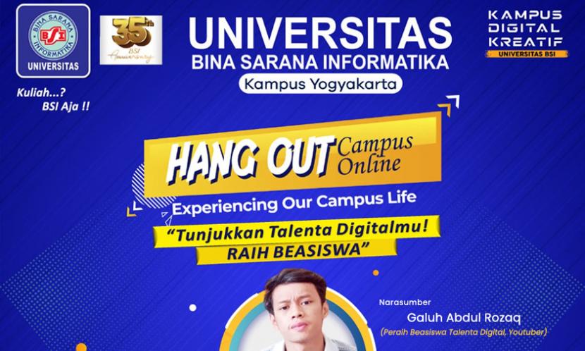 Hangout Campus Online  Experience Your Campus Live digelar pada Jumat (23/12/2022)