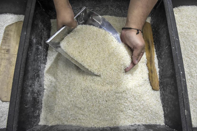 Harga beras di pasar mulai merangkak naik  (ilustrasi)
