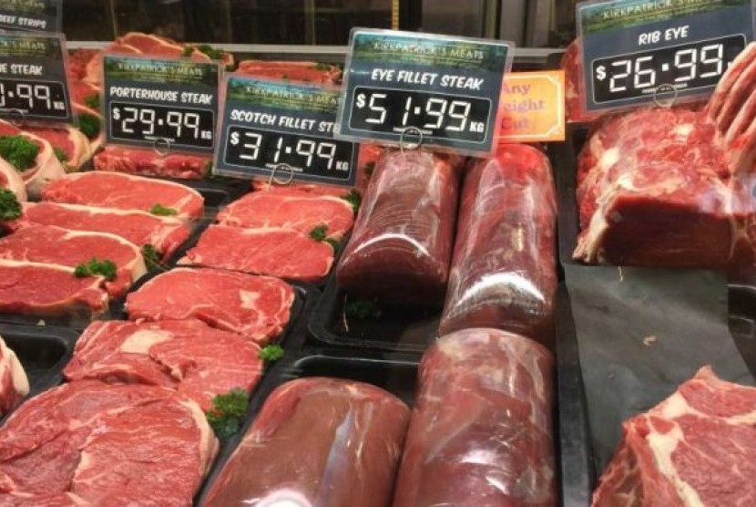 Harga eceran daging sapi premium Australia telah naik secara signifikan selama 2 tahun terakhir.