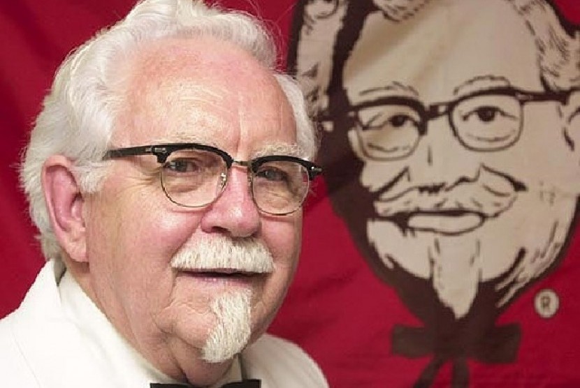 Harlan Sanders yang biasa dipanggil Kolonel Sanders menjadi ikon KFC