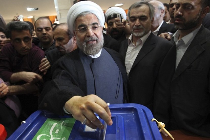 Hasan Rowhani menang pemilu Iran
