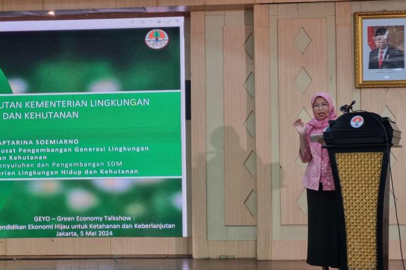 Head of Center for Environmental and Forestry Generation Development Sinta Saptarina Soemiarno 
