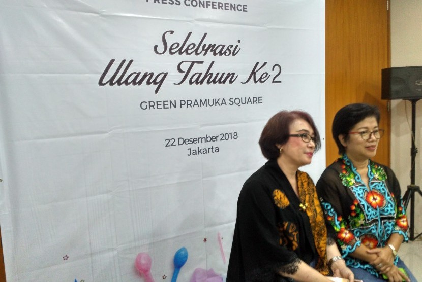 Head of Communications Green Pramuka City, Lusida Sinaga (kiri) dan General Manager Green Pramuka Square, Liza Monalisa (kanan).