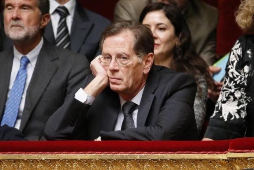 Head of the Palestinian Mission in France, Hael Al Fahoum attends a debate on Palestine status at the National Assembly in Paris November 28, 2014. 