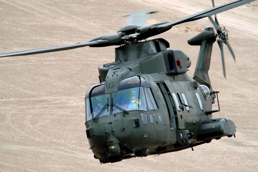 Helikopter AW 101 buatan Italia yang akan dibeli untuk mengangkut presiden RI.
