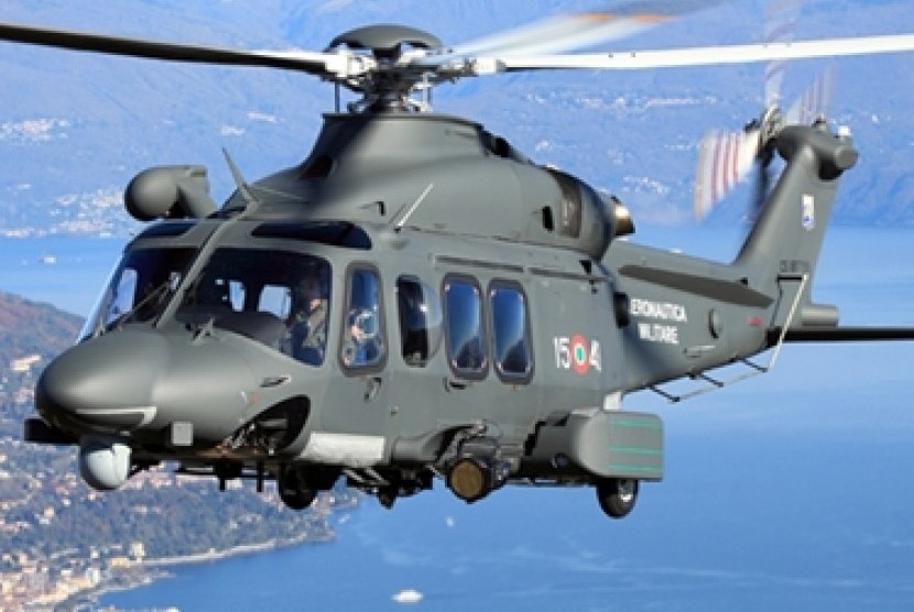 Helikopter AW139 buatan Leonardo-Finmeccanica.