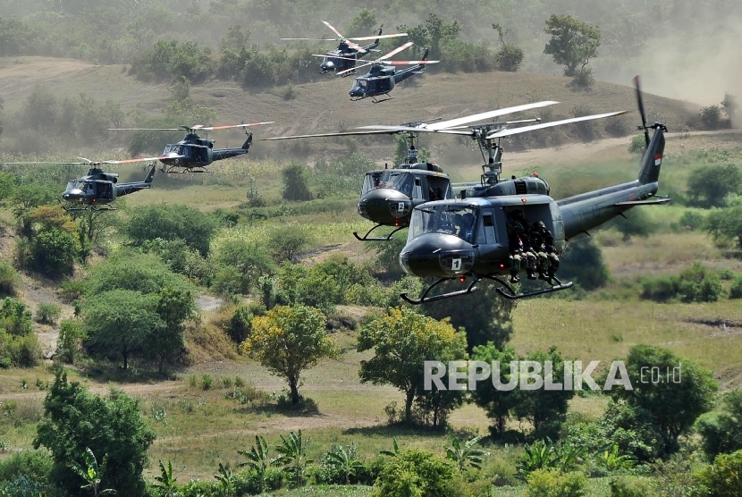  Helikopter Bell 412 milik Pusat Penerbangan Angkatan Darat (Puspenerbad) TNI AD.
