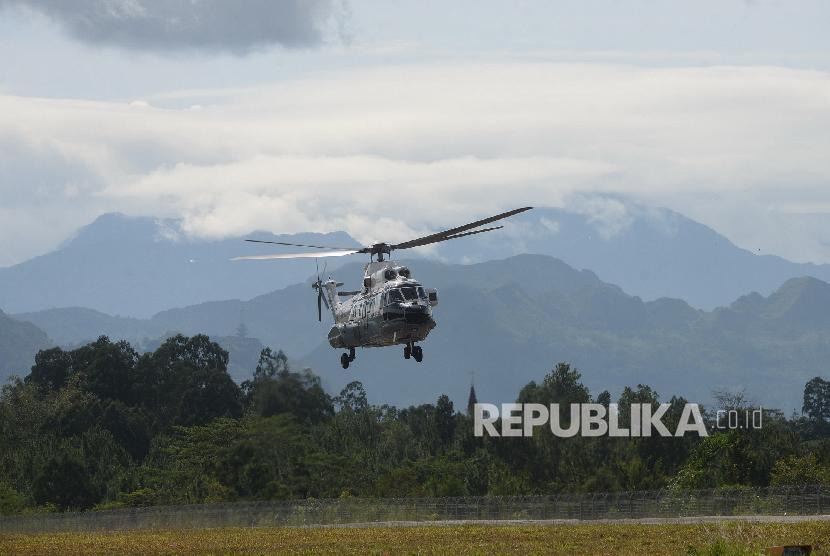 Balita hilang usai terlempar saat helikopter yang ditumpanginya mendarat darurat di pedalaman Timika. Ilustrasi.