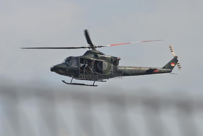 Helikopter jenis Bell 412 milik TNI AD.