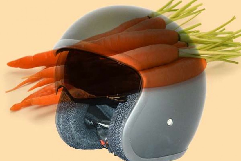 Helm kini bisa dibuat dari serat wortel.