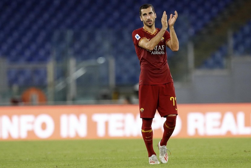 Gelandang AS Roma Henrikh Mkhitaryan.