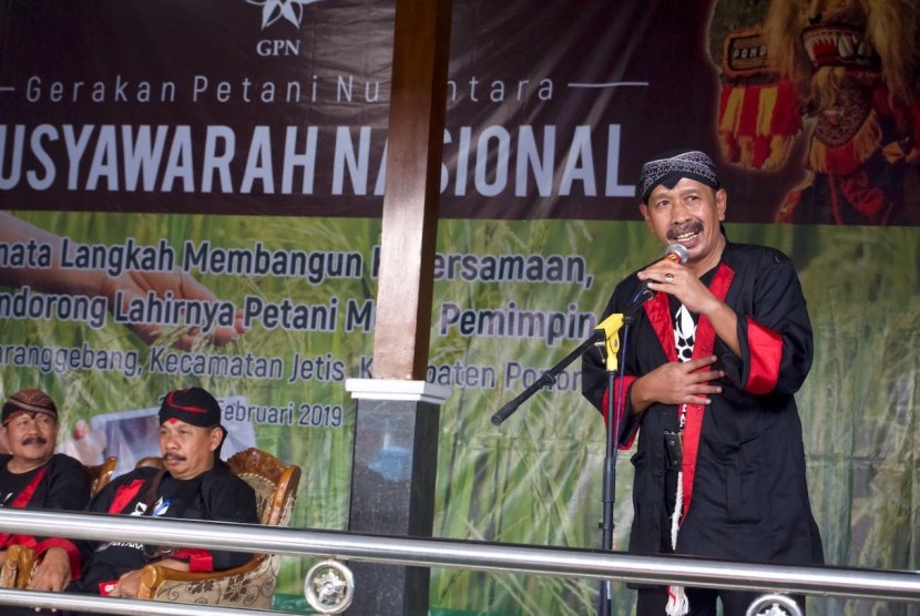 Hermanu Triwidodo selaku ketua umum Gerakan Petani Nusantara (GPN) 