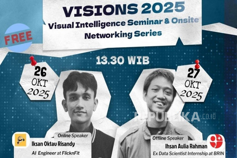 Himpunan Mahasiswa Sains Data (HIMASATA) Universitas Nusa Mandiri (UNM) akan menghadirkan kegiatan di bidang teknologi dan kecerdasan buatan (AI) melalui Workshop Computer Vision 2025.