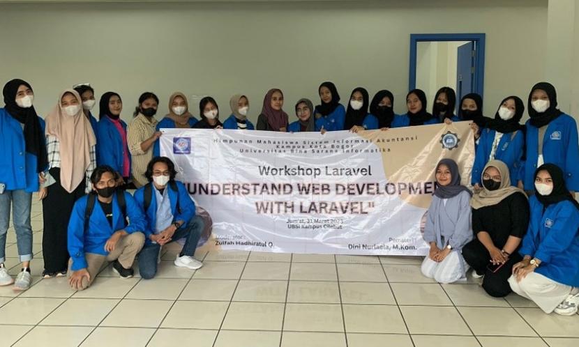 Himpunan Mahasiswa Sistem Informasi Akuntansi (HIMASA), Kampus Digital Kreatif Universitas BSI (Bina Sarana Informatika) kampus Bogor, sukses mengadakan workshop dengan tema Understand Web Development with Laravel.