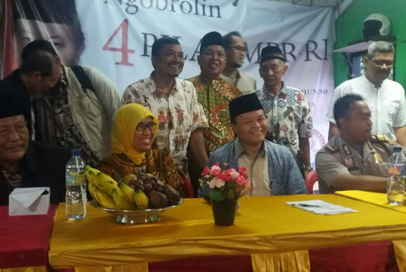 HNW saat menyampaikan Sosialisasi Empat Pilar MPR di Kemayoran, Jakarta Pusat.