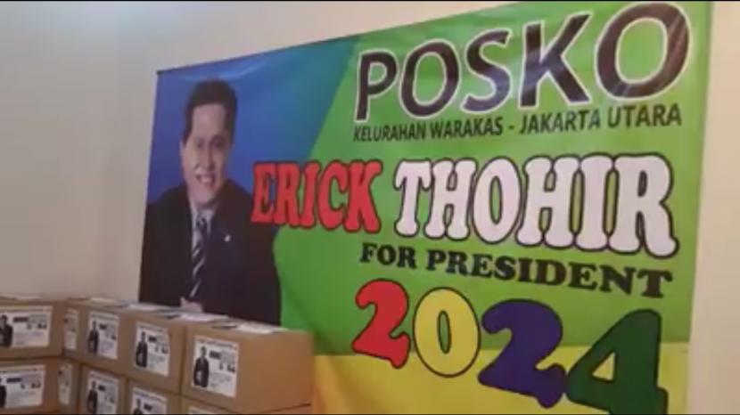 Hoaks Posko Erick Thohir for Presiden 2024