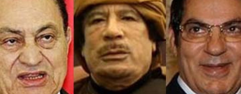 Hosni Mubarak-Qaddafi-Ben Ali