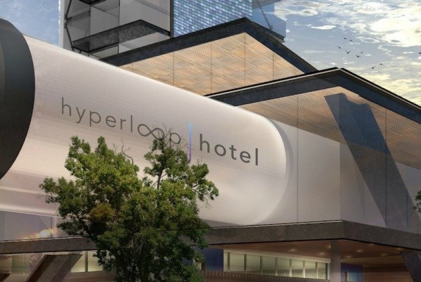 Hotel futuristik Hyperloop.