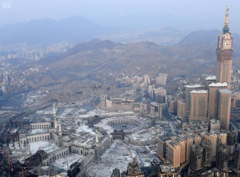 Kota Makkah -- Kota Makkah dilihat dari atas langit Makkah
