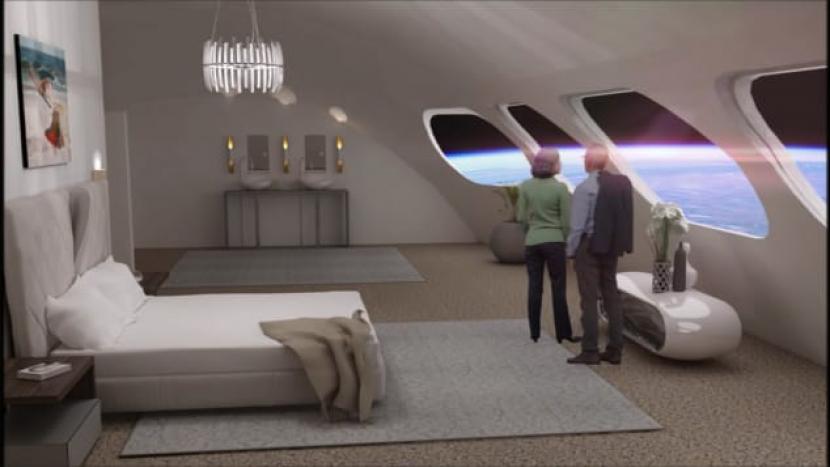 Hotel konsep yang akan dibangun di luar angkasa.