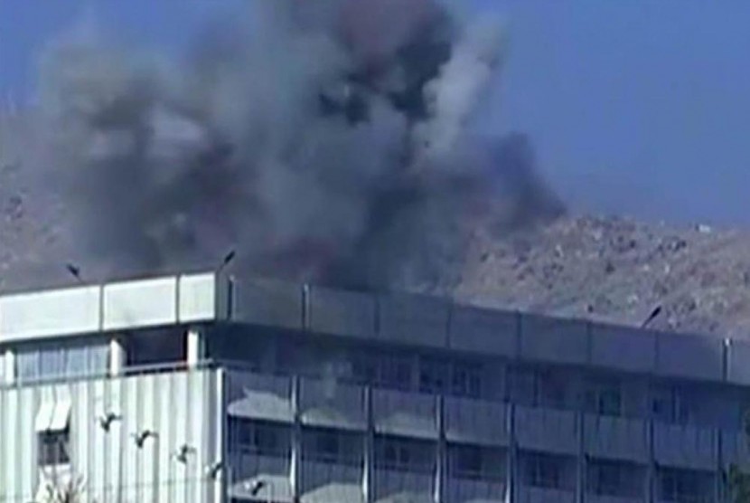Hotel yang diserang Taliban di Kabul.