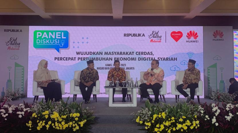 Huawei Indonesia bersama Republika menggelar acara Semarak Berbagi Kurban untuk Negeri di Masjid Pondok Indah, Kamis (22/6/2023). 